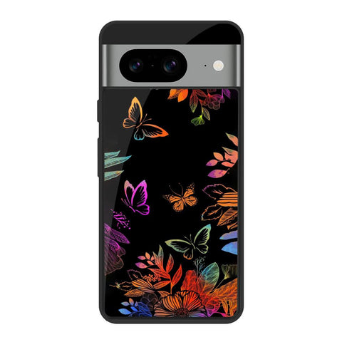 Rainbow Butterfly Google Pixel 8 Glass Cases & Covers Online