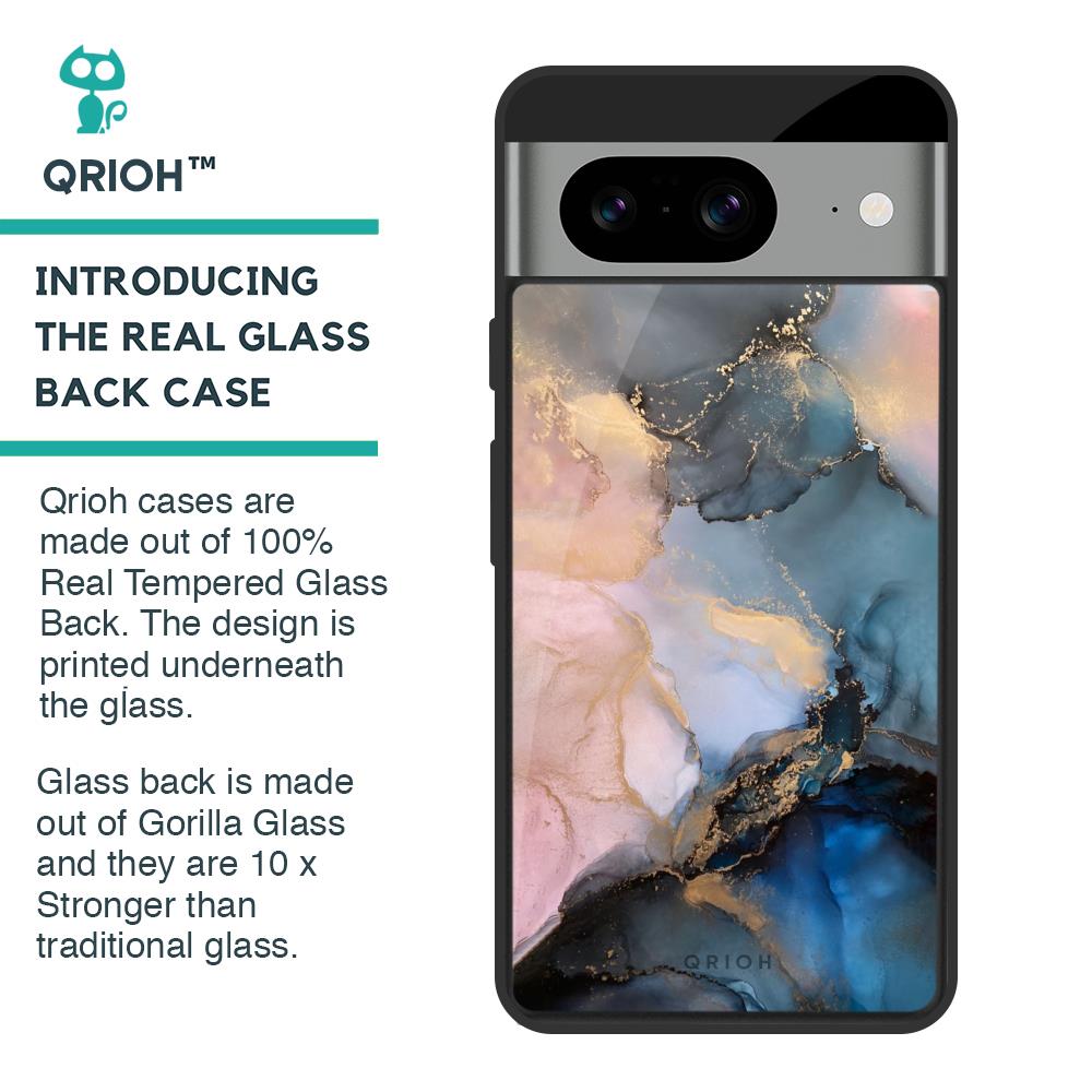 Marble Ink Abstract Glass Case for Google Pixel 8