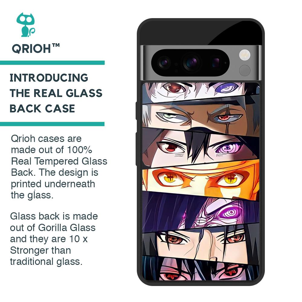 Anime Eyes Glass Case for Google Pixel 8 Pro