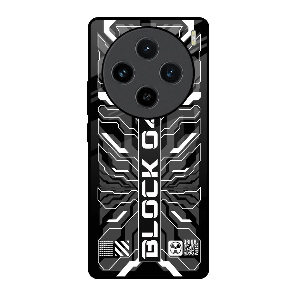 Monochrome Magic Vivo X100 5G Glass Back Cover Online