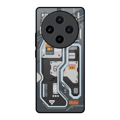 Retro Futuristic Vivo X100 5G Glass Back Cover Online