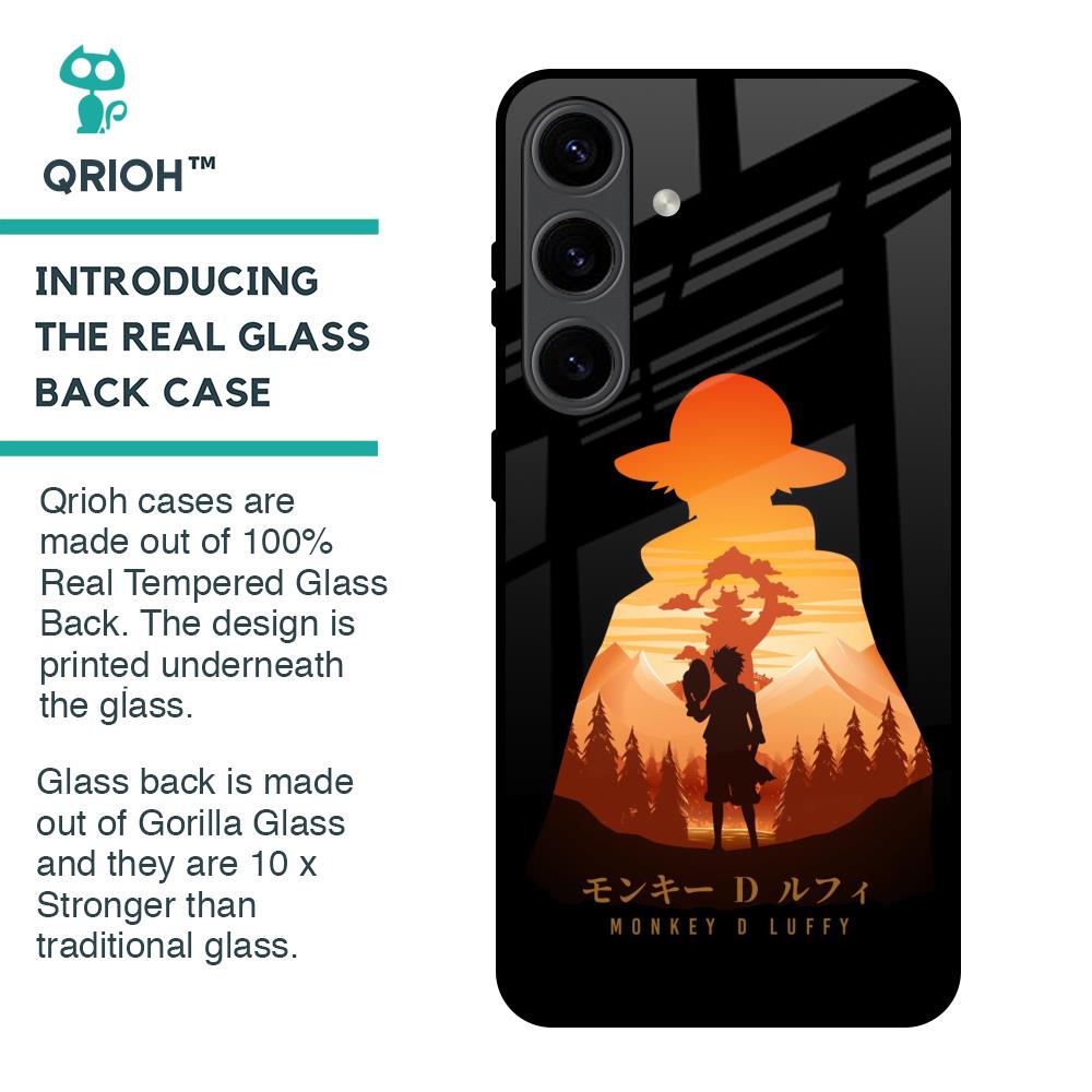 Luffy One Piece Glass Case for Samsung Galaxy S24 5G