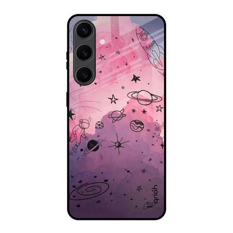 Space Doodles Samsung Galaxy S24 Plus 5G Glass Back Cover Online