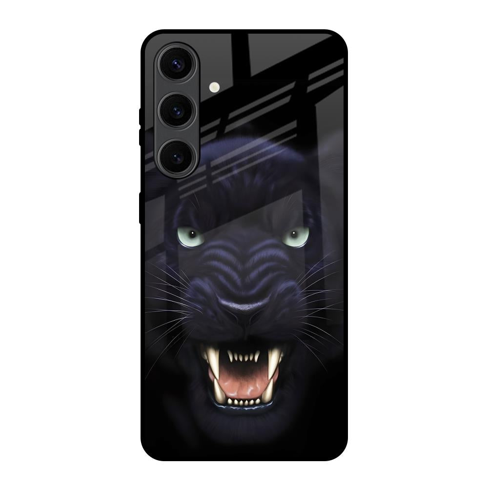 Angry Black Leopard Samsung Galaxy S24 Plus 5G Glass Back Cover Online