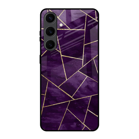 Geometric Purple Samsung Galaxy S24 Plus 5G Glass Back Cover Online