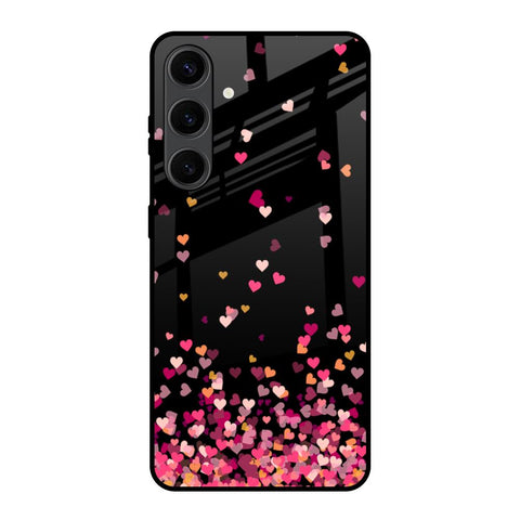 Heart Rain Fall Samsung Galaxy S24 Plus 5G Glass Back Cover Online