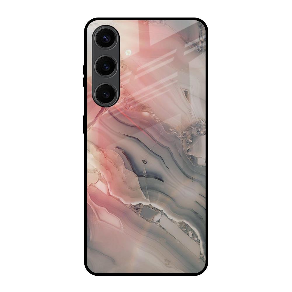 Pink And Grey Marble Samsung Galaxy S24 Plus 5G Glass Back Cover Online