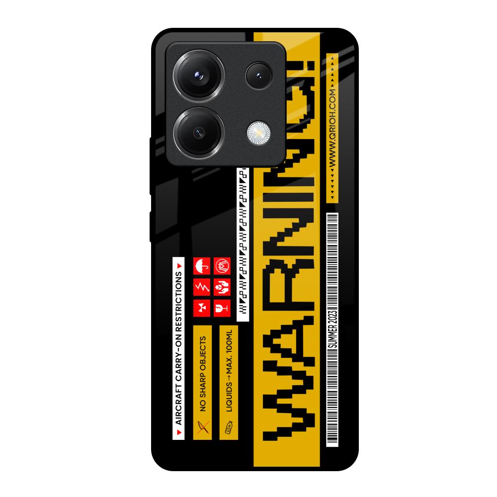Aircraft Warning Poco X6 5G Glass Back Cover Online