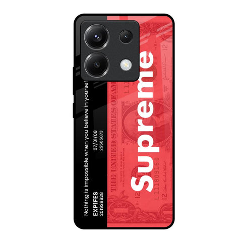 Supreme Ticket Poco X6 5G Glass Back Cover Online