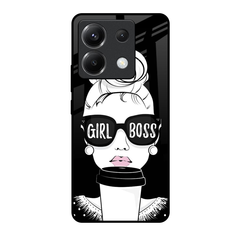 Girl Boss Poco X6 5G Glass Back Cover Online