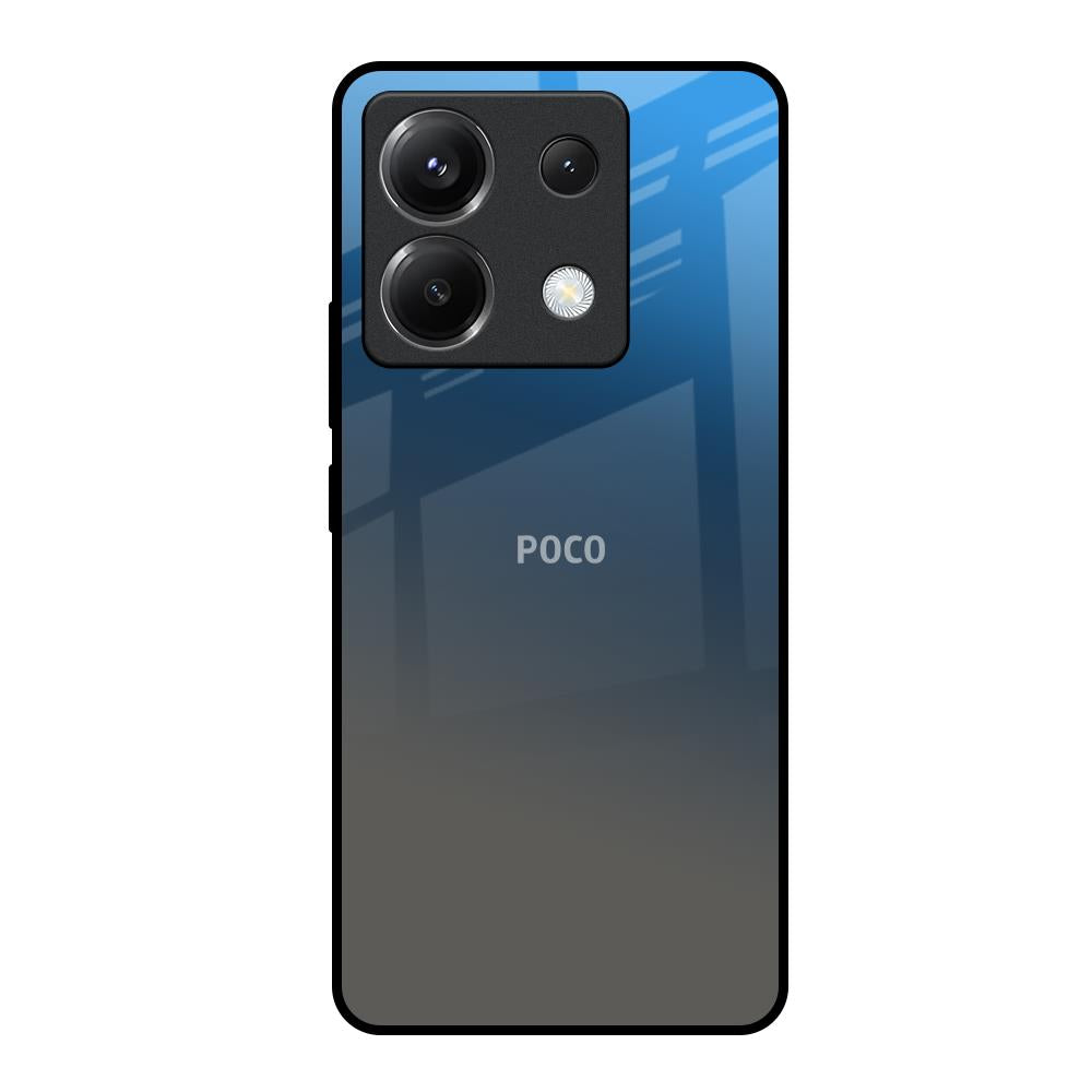 Blue Grey Ombre Poco X6 5G Glass Back Cover Online