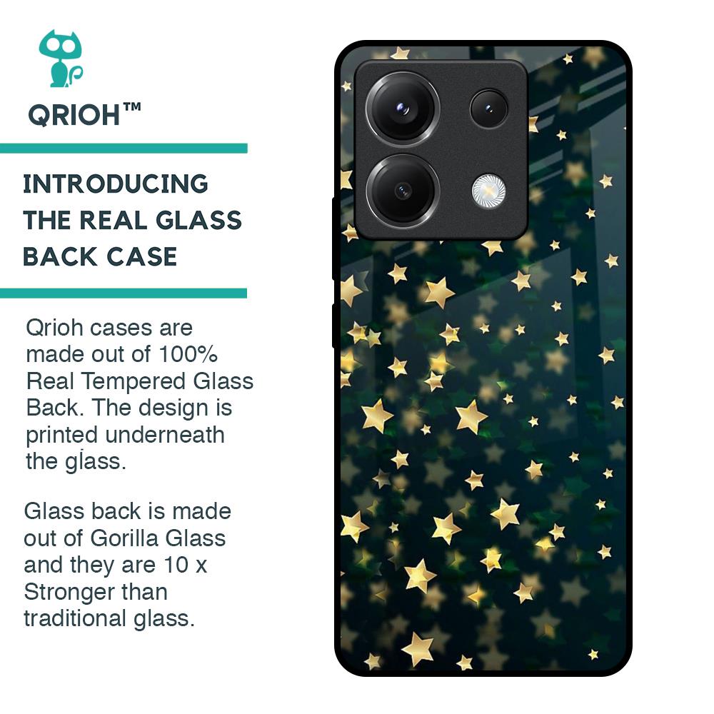 Dazzling Stars Glass Case For Poco X6 5G