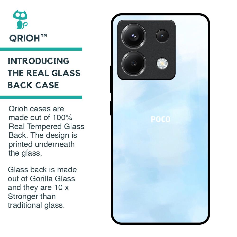 Bright Sky Glass Case for Poco X6 5G