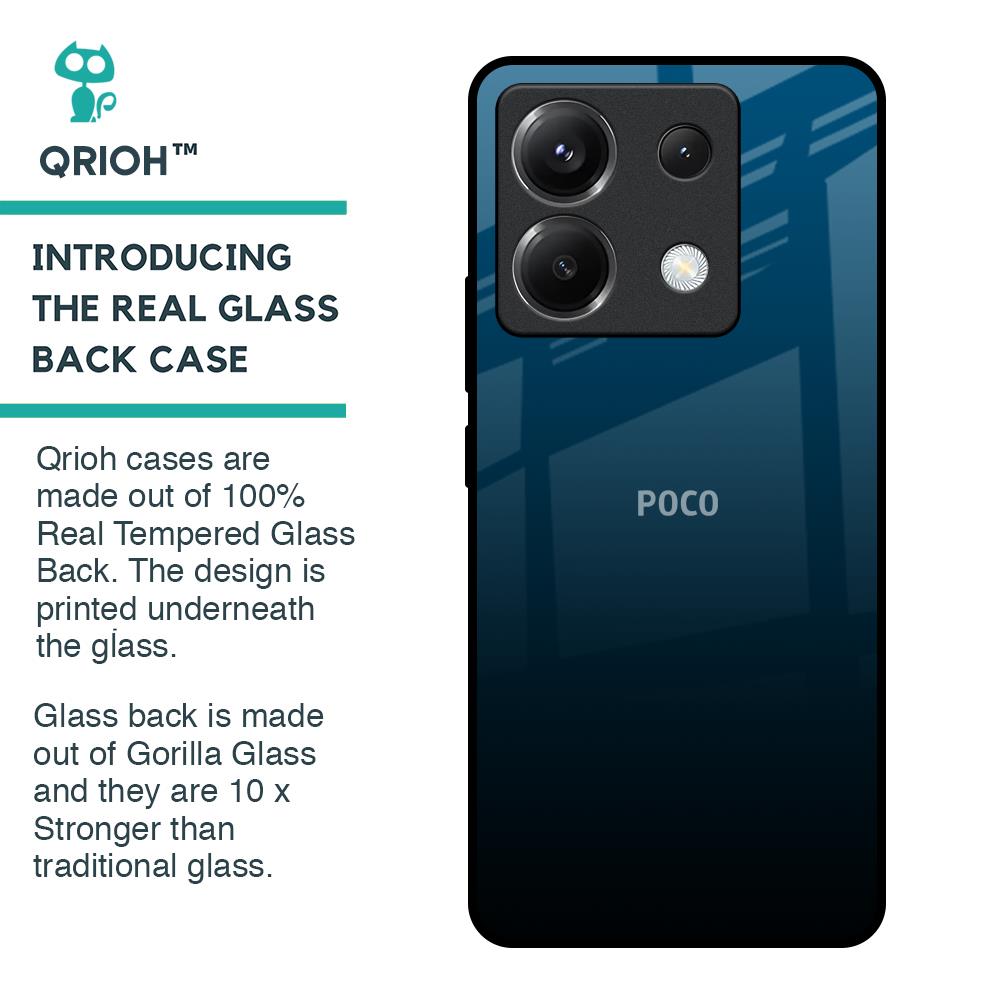 Sailor Blue Glass Case For Poco X6 5G