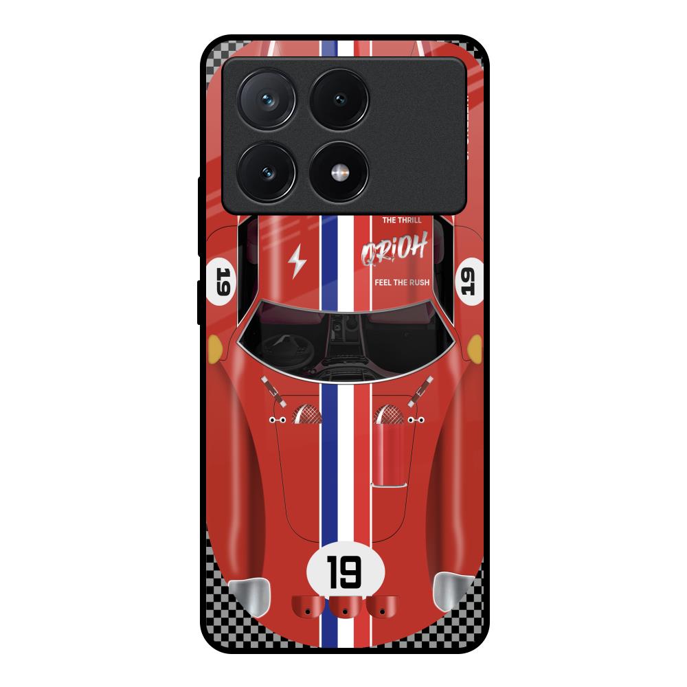 Racing Vintage Poco X6 Pro 5G Glass Back Cover Online