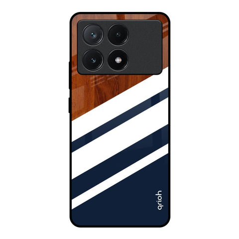 Bold Stripes Poco X6 Pro 5G Glass Back Cover Online