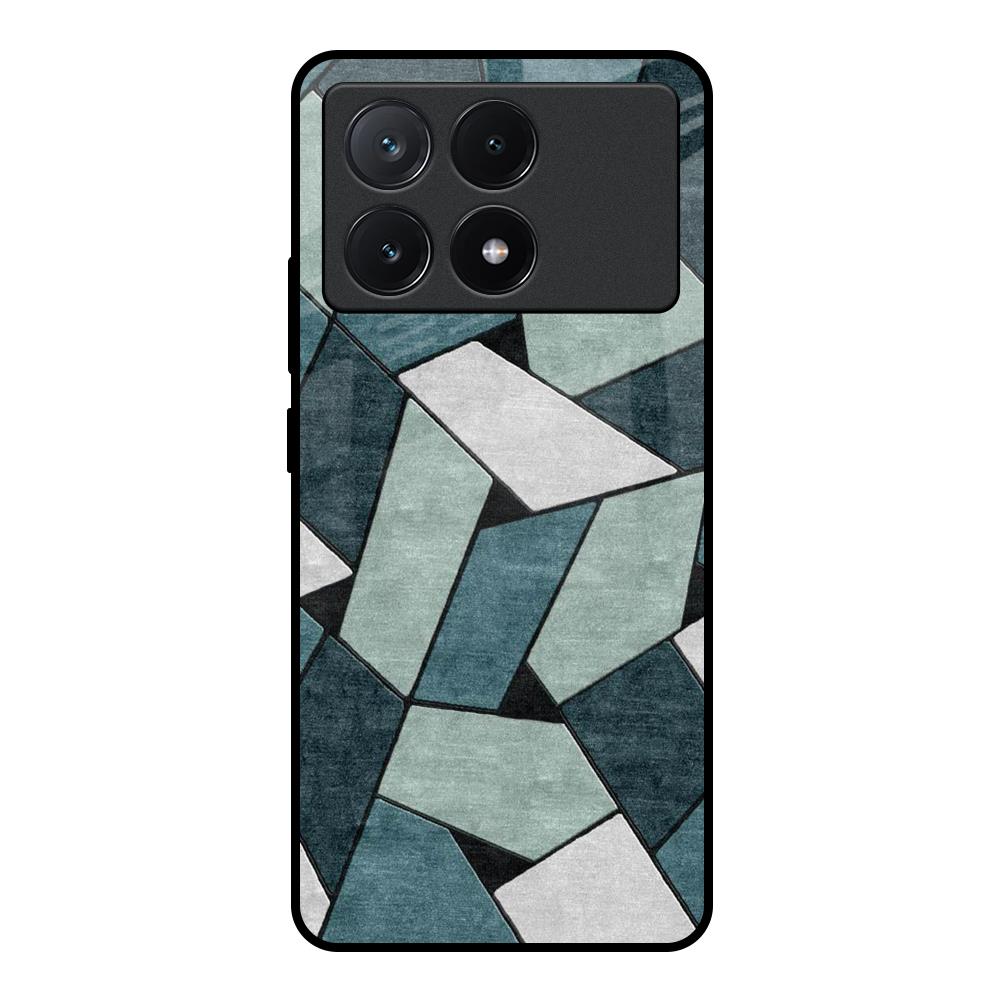 Abstact Tiles Poco X6 Pro 5G Glass Back Cover Online