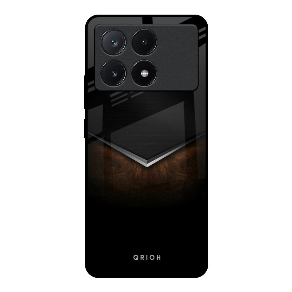 Dark Walnut Poco X6 Pro 5G Glass Back Cover Online