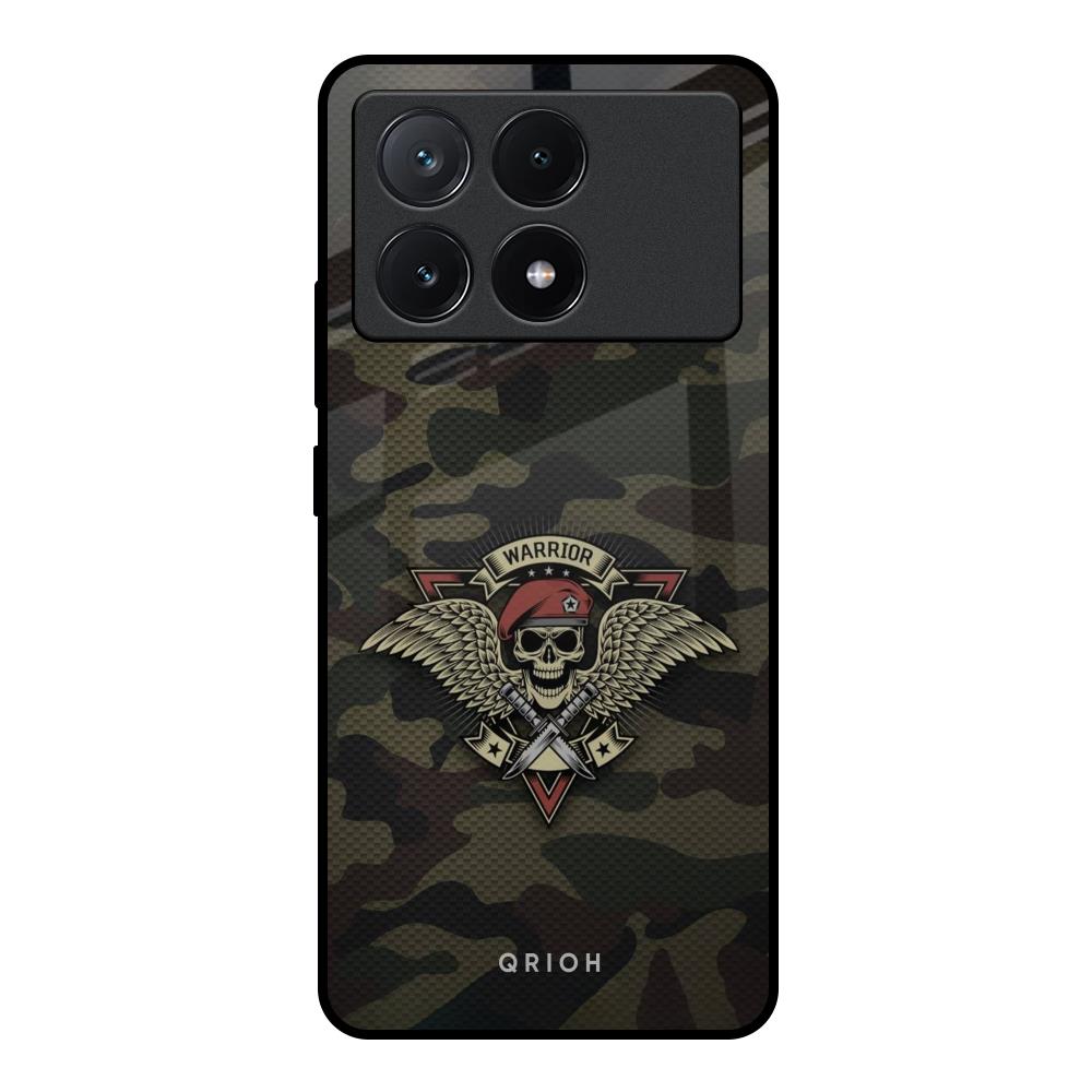 Army Warrior Poco X6 Pro 5G Glass Back Cover Online