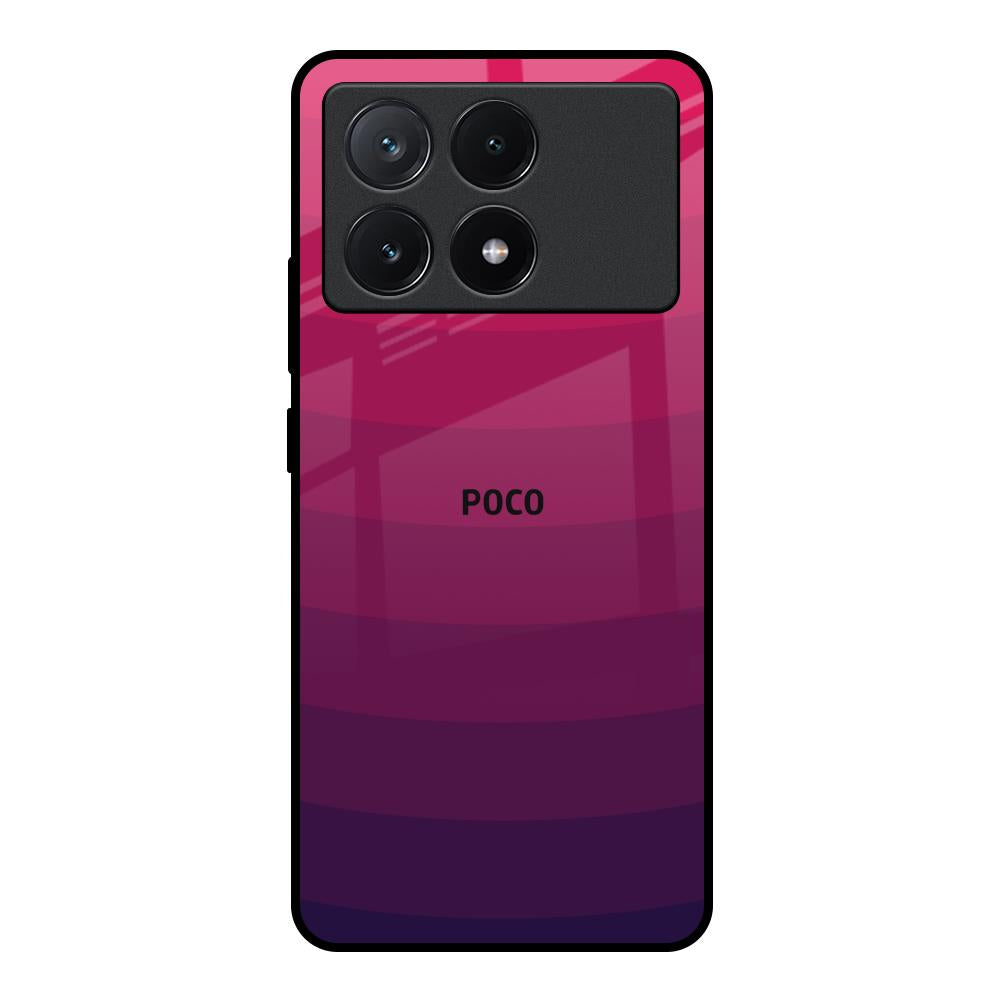 Wavy Pink Pattern Poco X6 Pro 5G Glass Back Cover Online