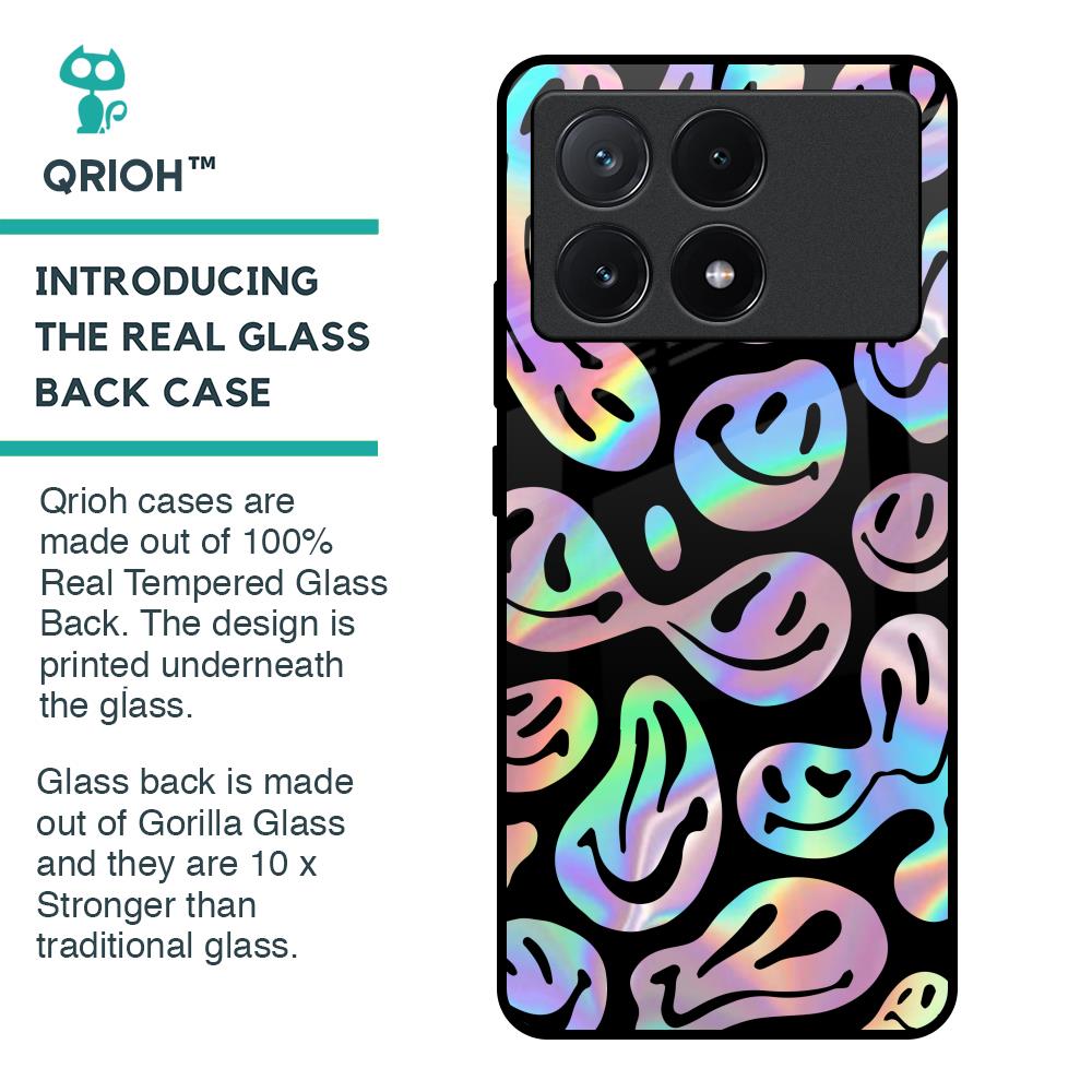 Acid Smile Glass Case for Poco X6 Pro 5G