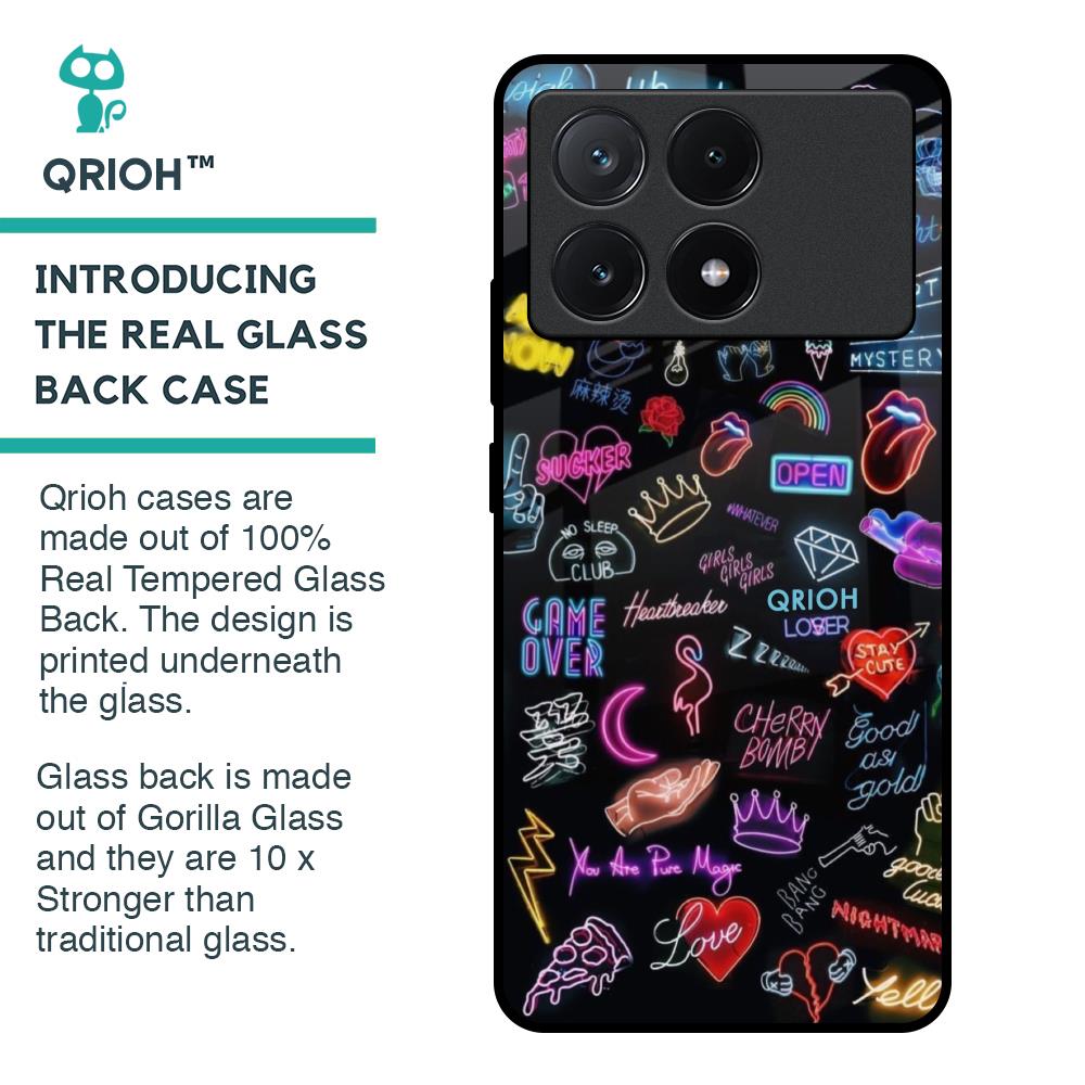 Accept The Mystery Glass Case for Poco X6 Pro 5G