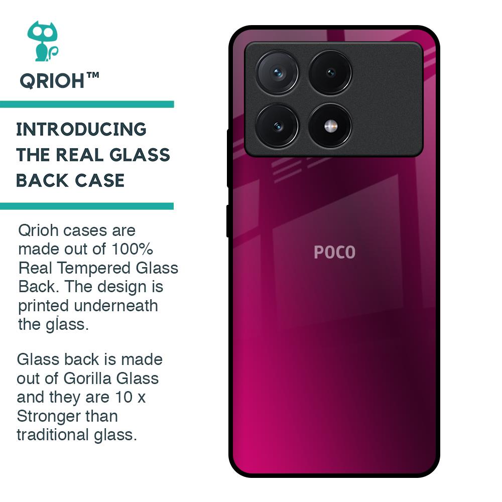Pink Burst Glass Case for Poco X6 Pro 5G