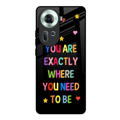 Magical Words Oppo Reno11 5G Glass Back Cover Online