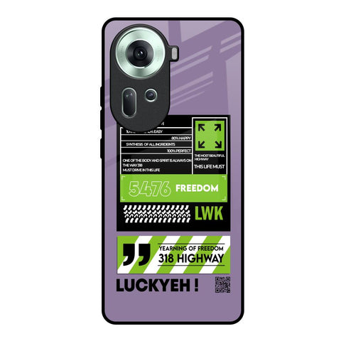 Run & Freedom Oppo Reno11 5G Glass Back Cover Online