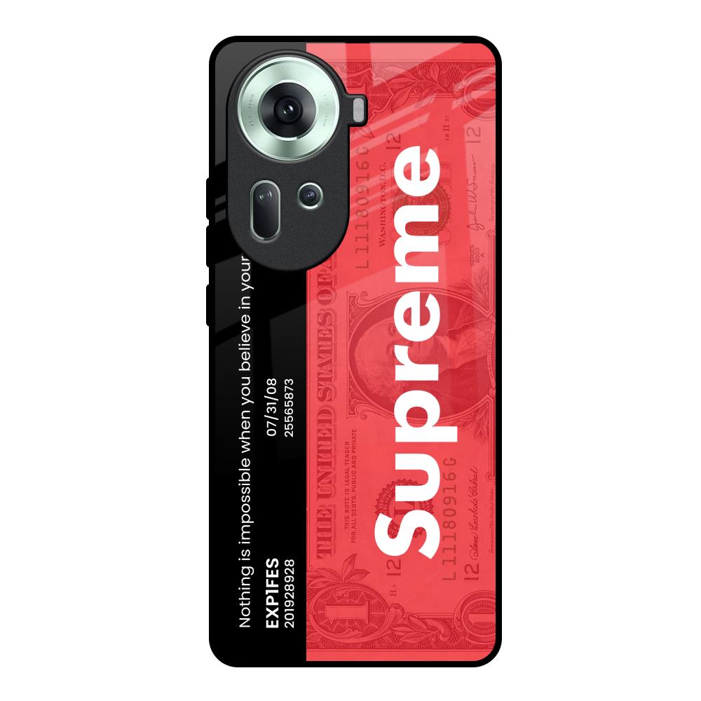 Supreme Ticket Oppo Reno11 5G Glass Back Cover Online