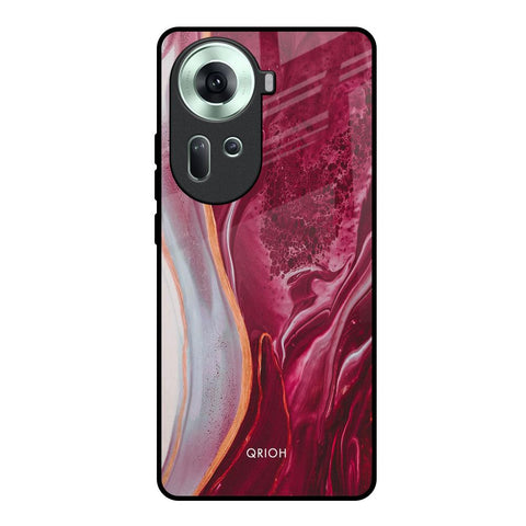 Crimson Ruby Oppo Reno11 5G Glass Back Cover Online