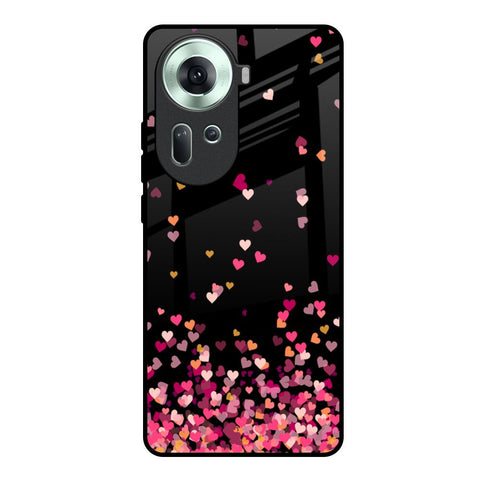 Heart Rain Fall Oppo Reno11 5G Glass Back Cover Online
