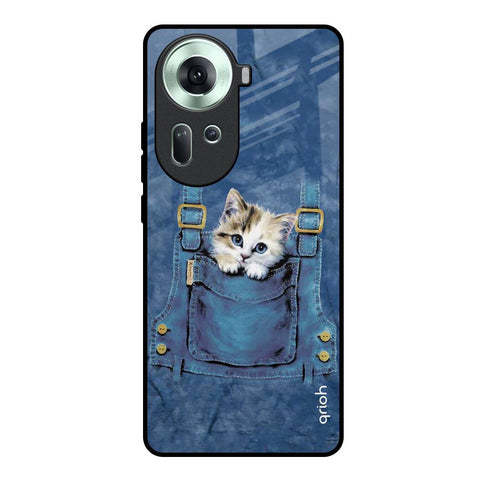 Kitty In Pocket Oppo Reno11 5G Glass Back Cover Online
