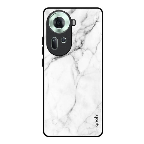 Modern White Marble Oppo Reno11 5G Glass Back Cover Online