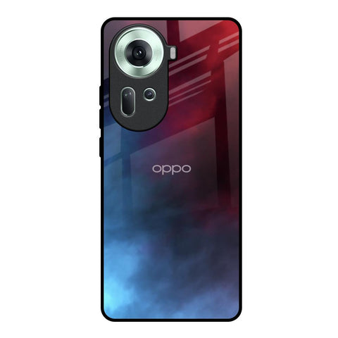 Smokey Watercolor Oppo Reno11 5G Glass Back Cover Online