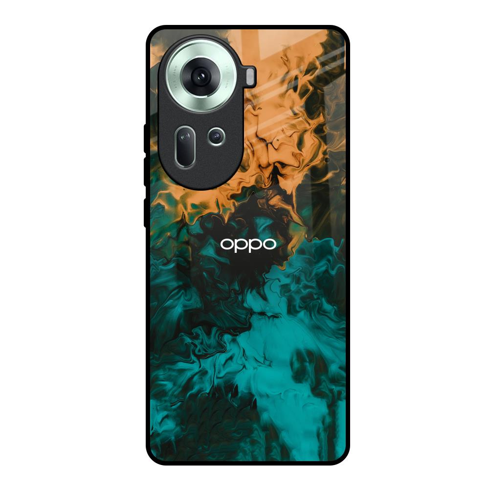 Watercolor Wave Oppo Reno11 5G Glass Back Cover Online