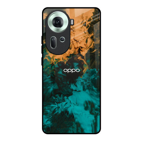 Watercolor Wave Oppo Reno11 5G Glass Back Cover Online
