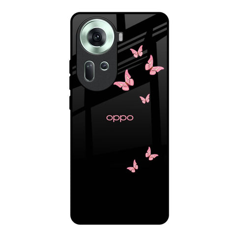 Fly Butterfly Oppo Reno11 5G Glass Back Cover Online
