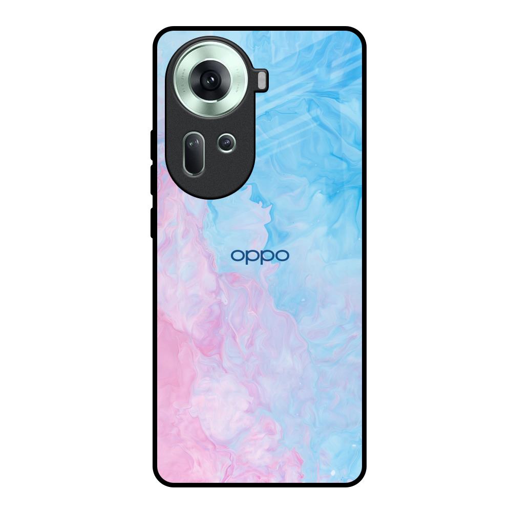 Mixed Watercolor Oppo Reno11 5G Glass Back Cover Online