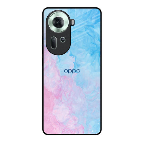 Mixed Watercolor Oppo Reno11 5G Glass Back Cover Online