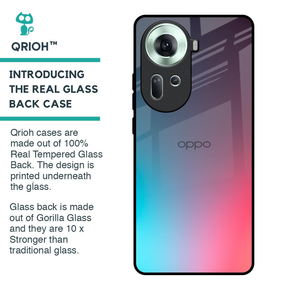 Rainbow Laser Glass Case for Oppo Reno11 5G