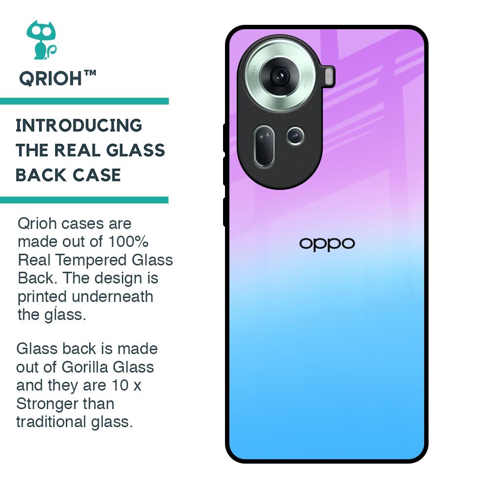 Unicorn Pattern Glass Case for Oppo Reno11 5G