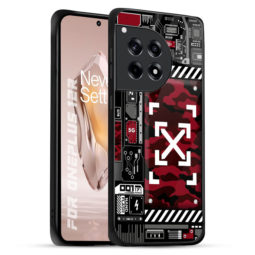 Technology Art OnePlus 12R 5G Glass Back Cover Online