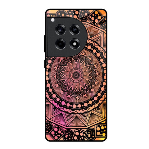 Floral Mandala OnePlus 12R 5G Glass Back Cover Online