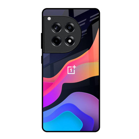 Colorful Fluid OnePlus 12R 5G Glass Back Cover Online