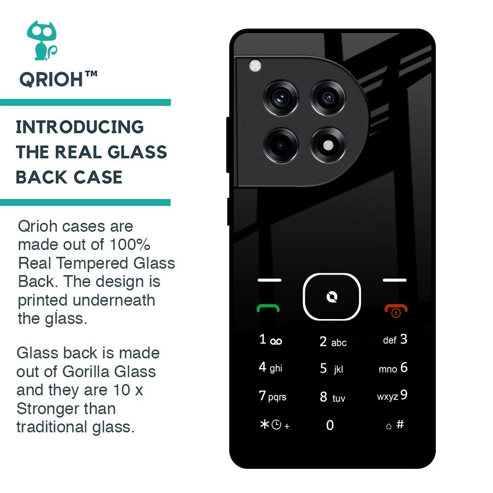 Classic Keypad Pattern Glass Case for OnePlus 12R 5G