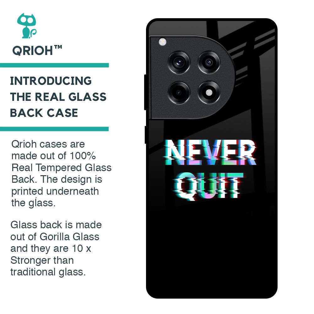 Never Quit Glass Case For OnePlus 12R 5G