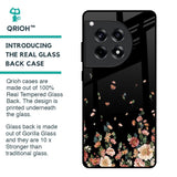 Floating Floral Print Glass Case for OnePlus 12R 5G