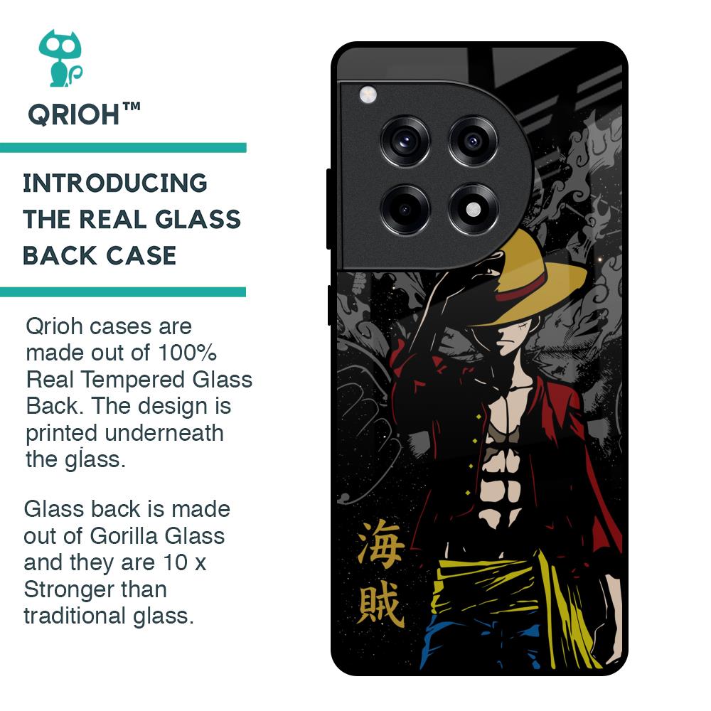 Dark Luffy Glass Case for OnePlus 12R 5G