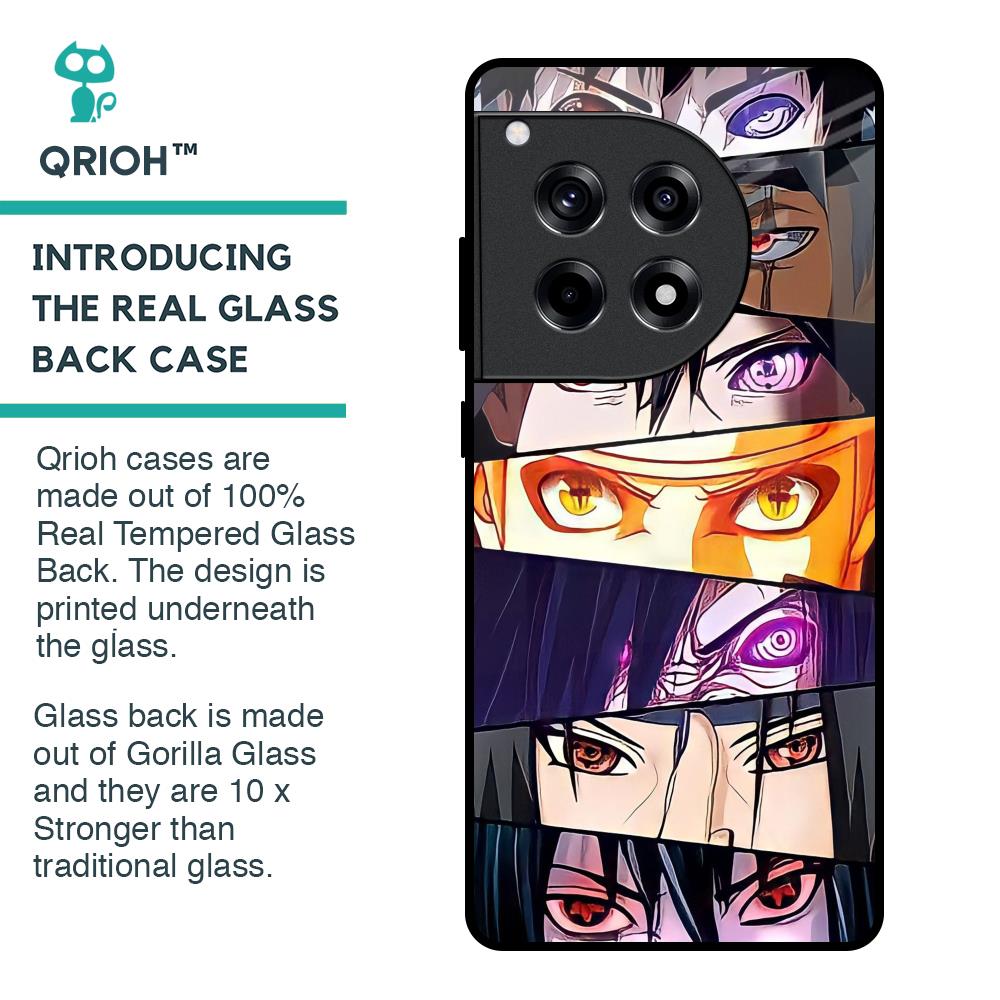 Anime Eyes Glass Case for OnePlus 12R 5G